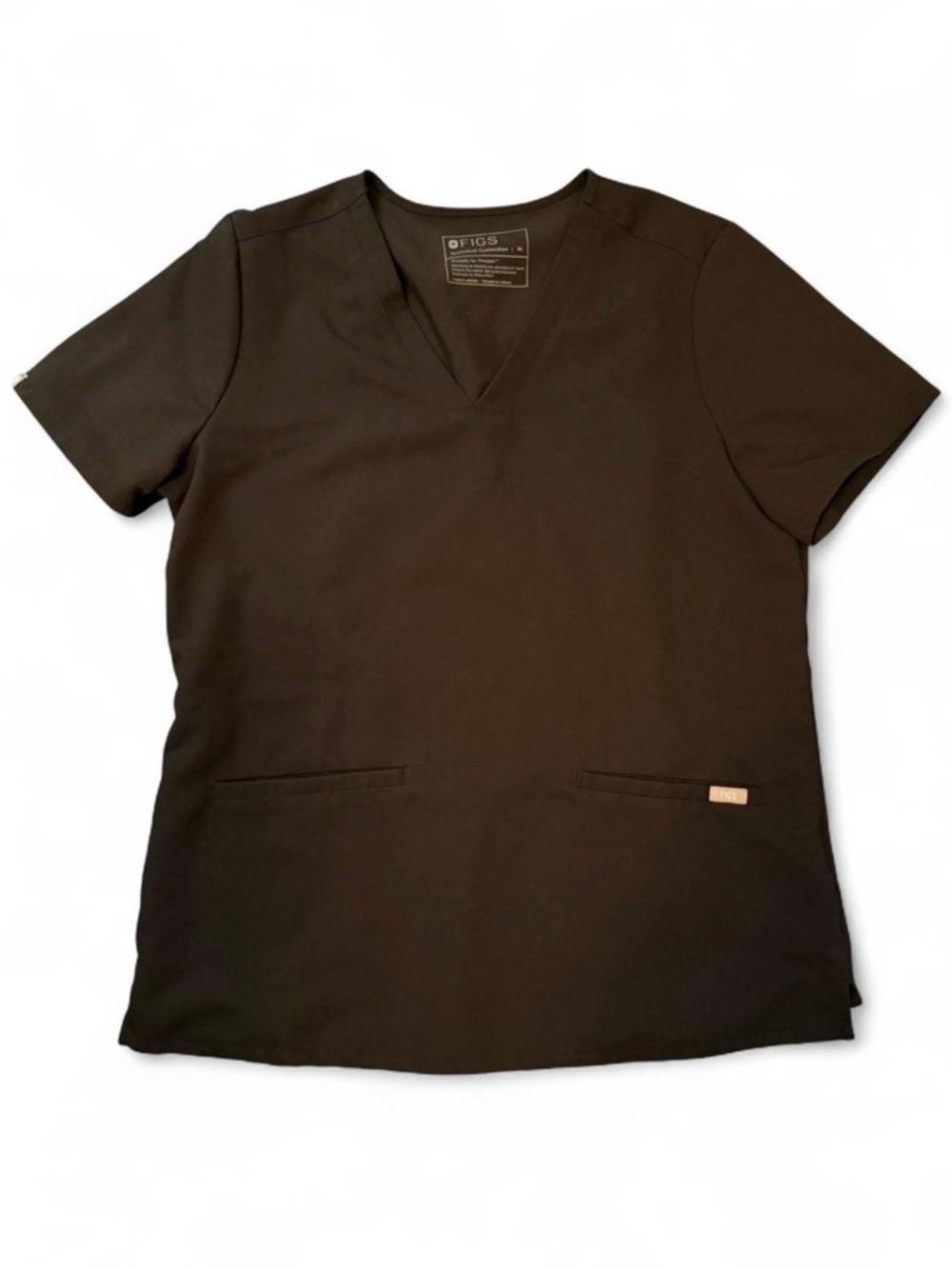 FIGS “Casma” scrub top in black. EUC. Size Medium. (1287)  #nursing